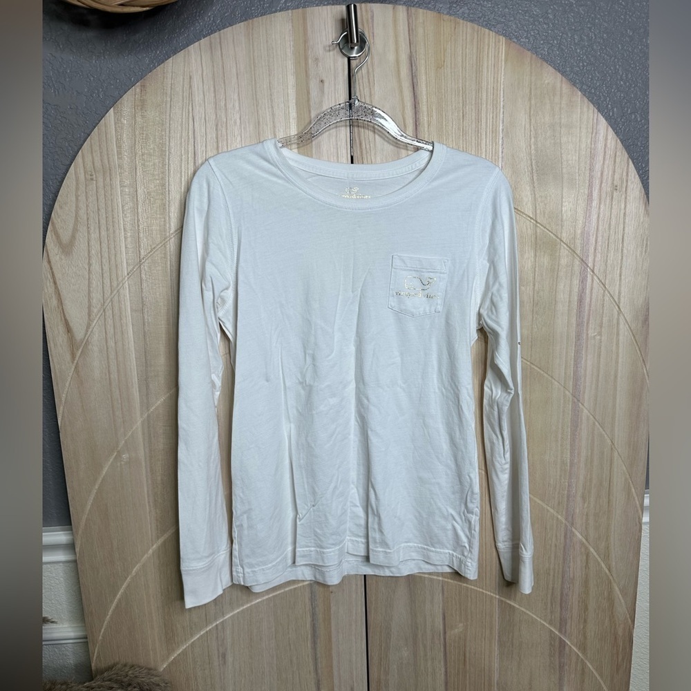 vineyard vines‎ white and gold long sleeve size small